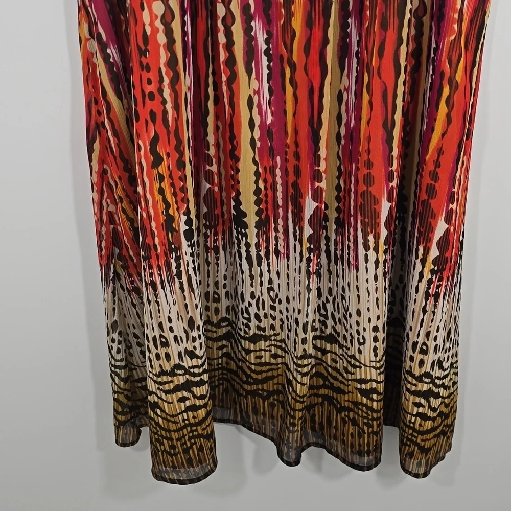 {Peter Nygard} Women's Button Front Animal Print Skirt - Size 10 - Picture 9 of 12